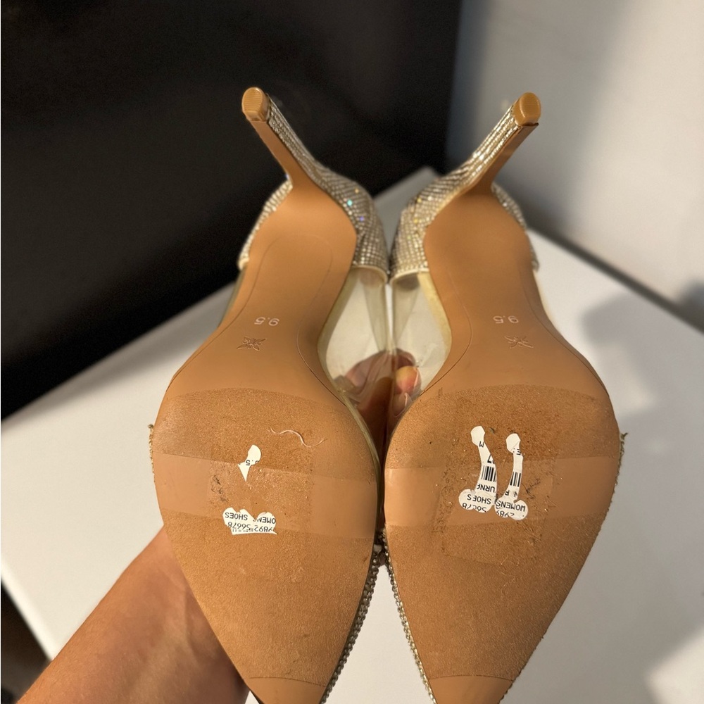 Bcbgeneration Gold Rhinestone Heels - image 2